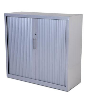 ARMARIO DE 105X80X45CM METALICO CON PUERTAS DE PERSINA CON 2 BALDA INCLUYE 2 BALDAS. COLOR GRIS. MEDIDA 80X105X45CM (LAXALXPR..