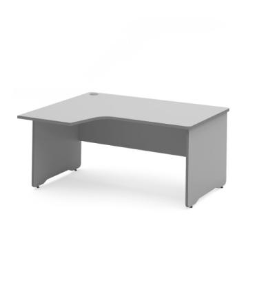 MESA DE OFICINA SERIE WORK CON FORMA DE L IZQUIERDA 160X120 GRIS / GRIS ROCADA 2053AN02V24