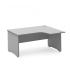 MESA DE OFICINA SERIE WORK CON FORMA DE L DERECHA 180X120 GRIS / GRIS ROCADA 2052AN02V24