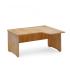 MESA DE OFICINA SERIE WORK CON FORMA DE L DERECHA 180X120 ROBLE / ROBLE ROCADA 2052AR08V24