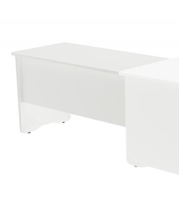 ALA PARA MESA DE OFICINA SERIE WORK 100X60 BLANCO / BLANCO ROCADA 2102AW04V24