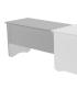 ALA PARA MESA DE OFICINA SERIE WORK 100X60 GRIS / GRIS ROCADA 2102AN02V24