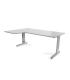 MESA DE OFICINA SERIE METAL FORMA L IZQUIERDA 180X120 GRIS / GRIS ROCADA 2054AC02