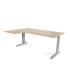 MESA DE OFICINA SERIE METAL FORMA L IZQUIERDA 180X120 GRIS / HAYA ROCADA 2054AC01