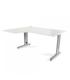MESA DE OFICINA SERIE METAL FORMA L IZQUIERDA 160X120 GRIS / BLANCO ROCADA 2053AC04