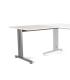 ALA PARA MESA DE OFICINA SERIE METAL 100X60 GRIS / BLANCO ROCADA 2102AC04