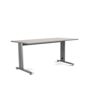 MESA DE OFICINA SERIE METAL 180X80 GRIS / GRIS ROCADA 2003AC02