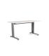 MESA DE OFICINA SERIE METAL 160X80 GRIS / BLANCO ROCADA 2002AC04
