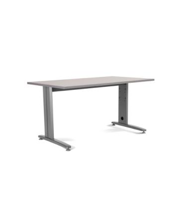 MESA DE OFICINA SERIE METAL 160X80 GRIS / GRIS ROCADA 2002AC02