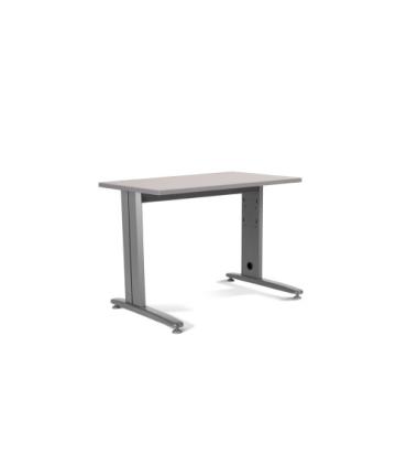 MESA DE OFICINA SERIE METAL 140X80 GRIS / GRIS ROCADA 2001AC02
