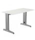 MESA DE OFICINA SERIE METAL 120X60 GRIS / BLANCO ROCADA 2000AC04
