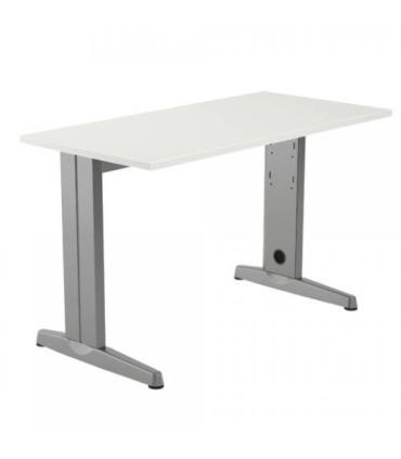 MESA DE OFICINA SERIE METAL 120X60 GRIS / BLANCO ROCADA 2000AC04
