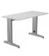 MESA DE OFICINA SERIE METAL 120X60 GRIS / GRIS ROCADA 2000AC02