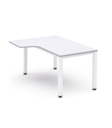 MESA DE OFICINA SERIE EXECUTIVE FORMA L IZQUIERDA 180X120 BLANCO/BLANCO ROCADA 2054AM04
