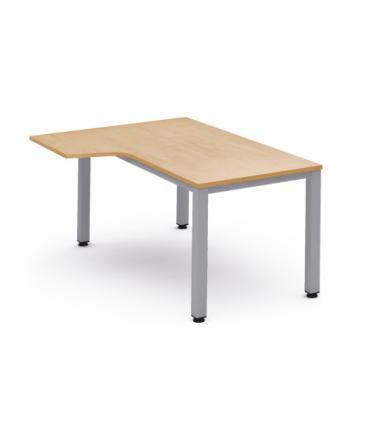 MESA DE OFICINA SERIE EXECUTIVE FORMA L IZQUIERDA 180X120 GRIS / HAYA ROCADA 2054AD01