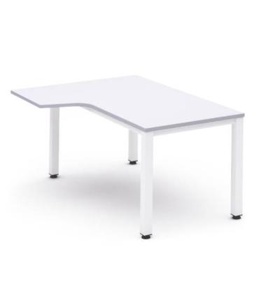 MESA DE OFICINA SERIE EXECUTIVE FORMA L IZQUIERDA 160X120 BLANCO/BLANCO ROCADA 2053AM04