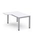 MESA DE OFICINA SERIE EXECUTIVE FORMA L IZQUIERDA 160X120 GRIS / BLANCO ROCADA 2053AD04