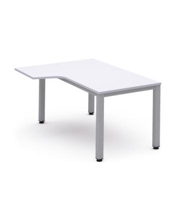 MESA DE OFICINA SERIE EXECUTIVE FORMA L IZQUIERDA 160X120 GRIS / BLANCO ROCADA 2053AD04