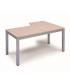 MESA DE OFICINA SERIE EXECUTIVE FORMA L IZQUIERDA 160X120 GRIS / HAYA ROCADA 2053AD01