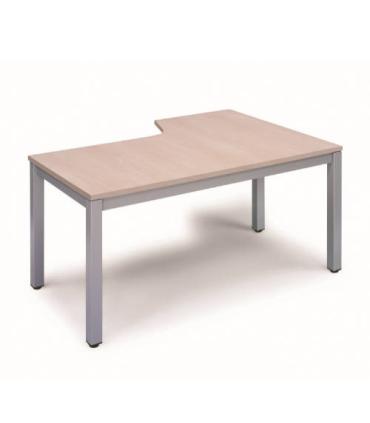 MESA DE OFICINA SERIE EXECUTIVE FORMA L IZQUIERDA 160X120 GRIS / HAYA ROCADA 2053AD01