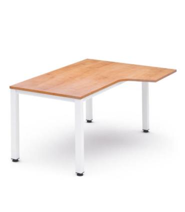 MESA DE OFICINA SERIE EXECUTIVE FORMA L DERECHA 180X120 BLANCO/ROBLE ROCADA 2052AM08