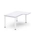 MESA DE OFICINA SERIE EXECUTIVE FORMA L DERECHA 180X120 BLANCO/BLANCO ROCADA 2052AM04