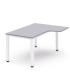 MESA DE OFICINA SERIE EXECUTIVE FORMA L DERECHA 180X120 BLANCO/GRIS ROCADA 2052AM02