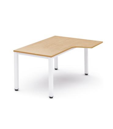 MESA DE OFICINA SERIE EXECUTIVE FORMA L DERECHA 180X120 BLANCO/HAYA ROCADA 2052AM01