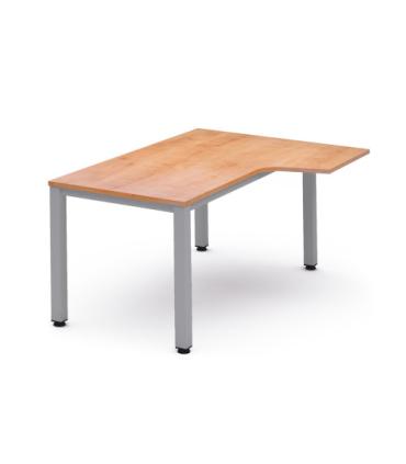 MESA DE OFICINA SERIE EXECUTIVE FORMA L DERECHA 180X120 GRIS / ROBLE ROCADA 2052AD08