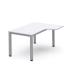 MESA DE OFICINA SERIE EXECUTIVE FORMA L DERECHA 180X120 GRIS / BLANCO ROCADA 2052AD04