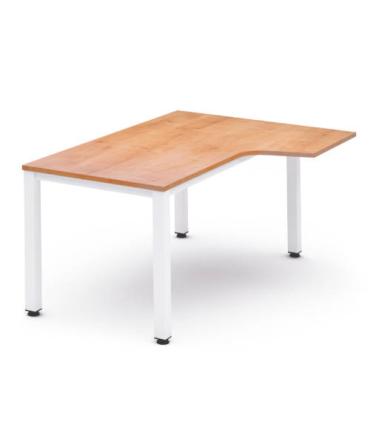 MESA DE OFICINA SERIE EXECUTIVE FORMA L DERECHA 160X120 BLANCO/ROBLE ROCADA 2051AM08