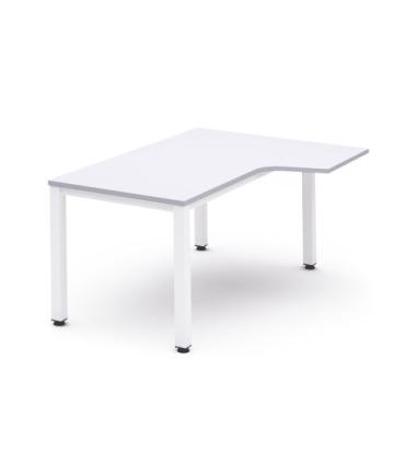 MESA DE OFICINA SERIE EXECUTIVE FORMA L DERECHA 160X120 BLANCO/BLANCO ROCADA 2051AM04