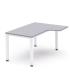 MESA DE OFICINA SERIE EXECUTIVE FORMA L DERECHA 160X120 BLANCO/GRIS ROCADA 2051AM02