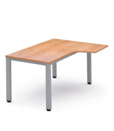 MESA DE OFICINA SERIE EXECUTIVE FORMA L DERECHA 160X120 GRIS / ROBLE ROCADA 2051AD08