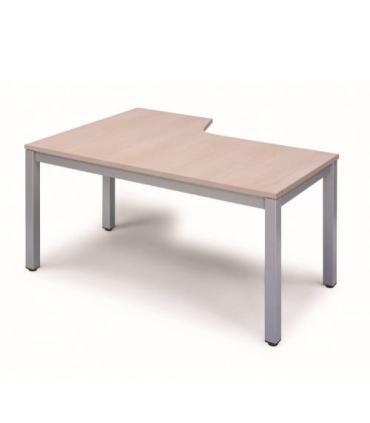 MESA DE OFICINA SERIE EXECUTIVE FORMA L DERECHA 160X120 GRIS / HAYA ROCADA 2051AD01