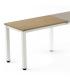 ALA PARA MESA SERIE EXECUTIVE 100X60 BLANCO/ ROBLE ROCADA 2107AM08