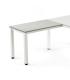 ALA PARA MESA SERIE EXECUTIVE 100X60 BLANCO/ GRIS ROCADA 2107AM02