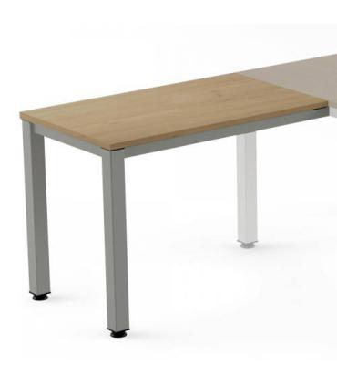 ALA PARA MESA SERIE EXECUTIVE 100X60 GRIS / ROBLE ROCADA 2107AD08