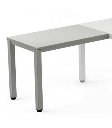 ALA PARA MESA SERIE EXECUTIVE 100X60 GRIS / GRIS ROCADA 2107AD02