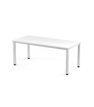 MESA DE OFICINA SERIE EXECUTIVE 160X80 BLANCO/BLANCO ROCADA 2002AM04