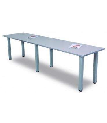 MESA MODULAR RECTANGULAR COLOR GRIS 140X70CM ROCADA 7502N