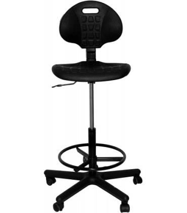 TABURETE MODELO PATERNA POLIURETANO NEGRO PIQUERAS Y CRESPO T31