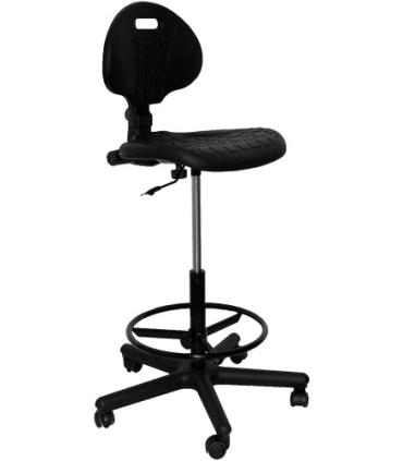 TABURETE MODELO PATERNA POLIURETANO NEGRO PIQUERAS Y CRESPO T31