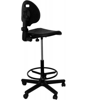 TABURETE MODELO PATERNA POLIURETANO NEGRO PIQUERAS Y CRESPO T31