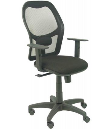 SILLA MODELO ALOCÉN MALLA NEGRA BRAZO REGULABLE ASIENTO BALI NEGRO PIQUERAS Y CRESPO 345SNBALI840B10