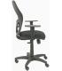 SILLA MODELO ALOCÉN MALLA NEGRA BRAZO REGULABLE ASIENTO BALI NEGRO PIQUERAS Y CRESPO 345SNBALI840B10