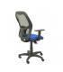 SILLA MODELO ALOCÉN MALLA NEGRA BRAZO REGULABLE ASIENTO BALI AZUL PIQUERAS Y CRESPO 345SNB229B10