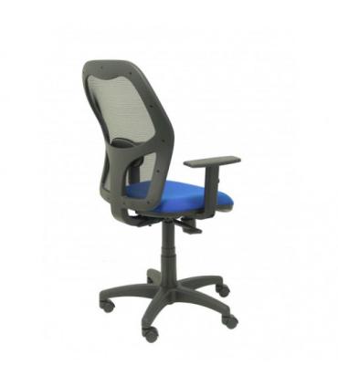 SILLA MODELO ALOCÉN MALLA NEGRA BRAZO REGULABLE ASIENTO BALI AZUL PIQUERAS Y CRESPO 345SNB229B10