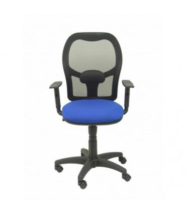 SILLA MODELO ALOCÉN MALLA NEGRA BRAZO REGULABLE ASIENTO BALI AZUL PIQUERAS Y CRESPO 345SNB229B10