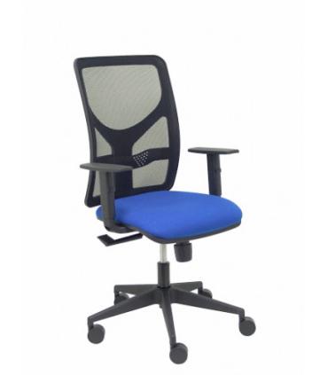 SILLA MODELO MOTILLA MALLA NEGRA BRAZO REGULABLE ASIENTO BALI AZUL PIQUERAS Y CRESPO 21SBALI229B10